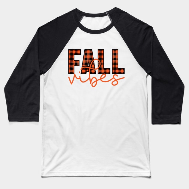 Fall vibes Baseball T-Shirt by Peach Lily Rainbow